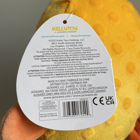 NWT 7” Safa the Yellow Puffer Fish Squishmallow - Picture 5 of 5